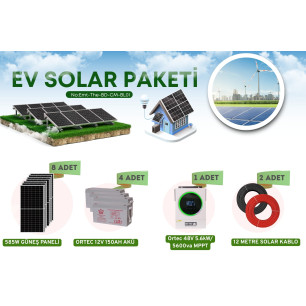 Güneş Enerji Sistemleri Yaz Kış Kullanım 5.6kW Off-Grid Solar Paket Güneş Enerji Sistemleri Yaz Kış Kullanım 5.6kW Off-Grid Solar Paket